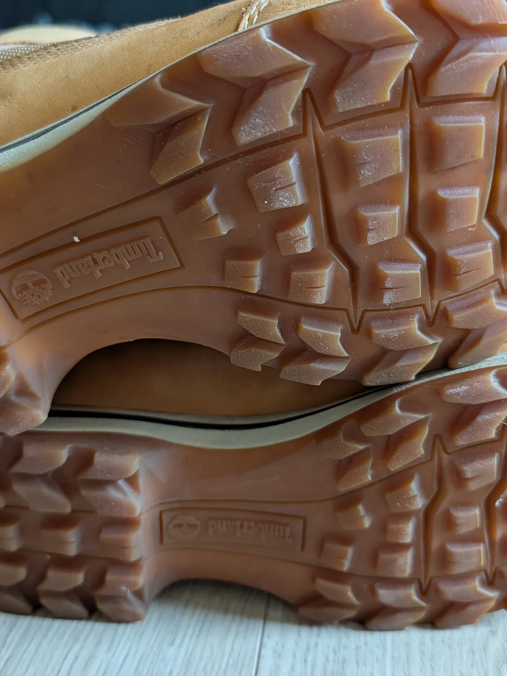 Timberland Men’s Tan and Dark Brown Leather Hiking Boots